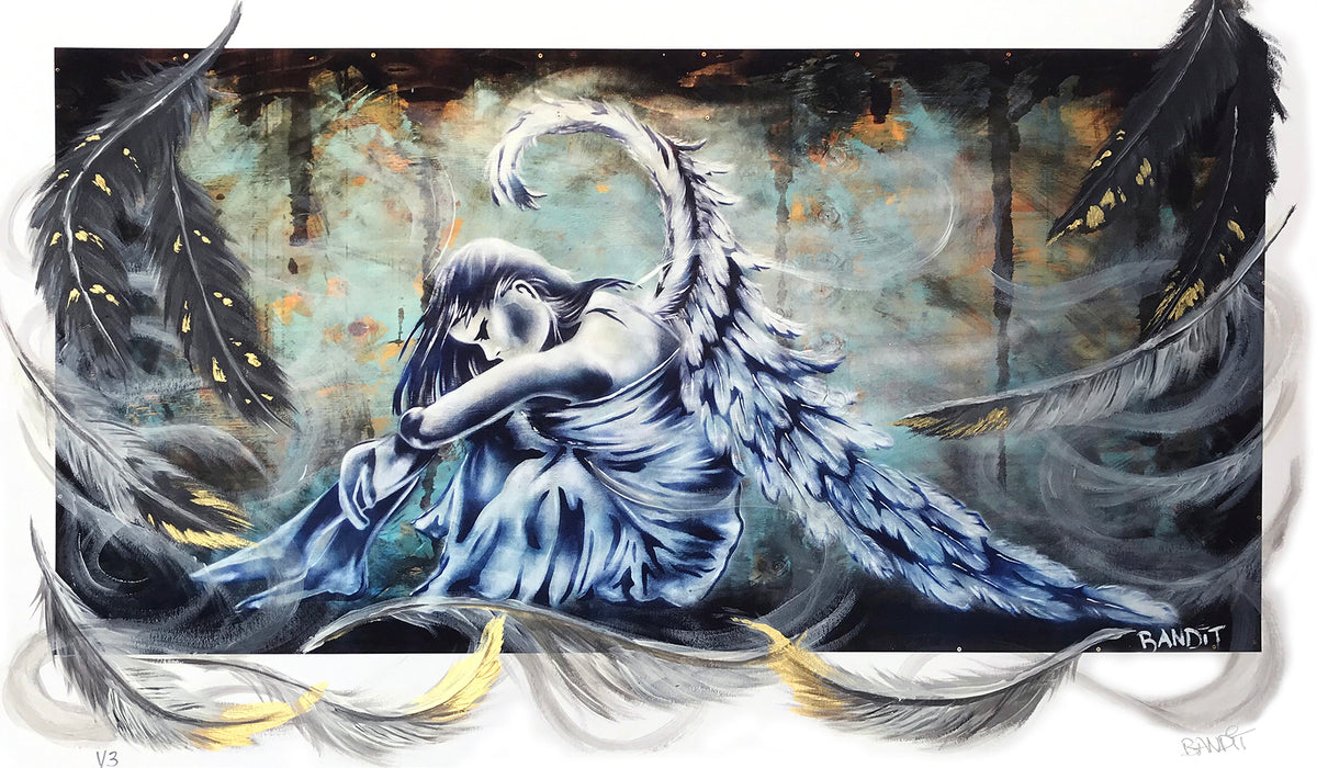 Bandit &quot;Mystical Wings&quot; - Hand-Embellished Variant, #1/3 - 14 x 24&quot;