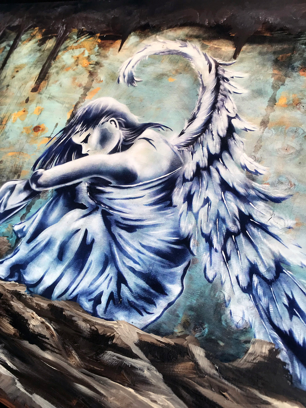 Bandit &quot;Mystical Wings&quot; - Hand-Embellished Variant, #3/3 - 14 x 24&quot;