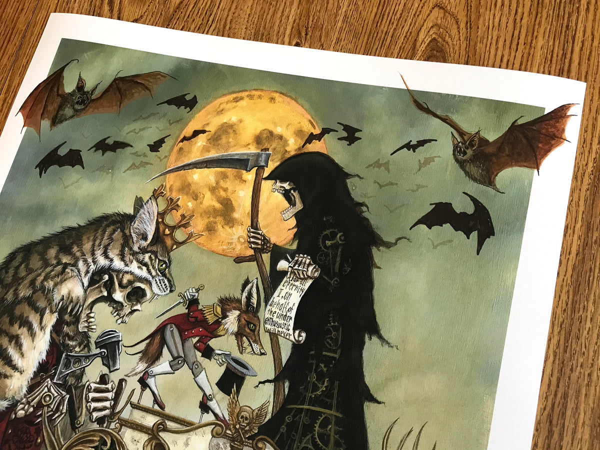 Joe Vollan &quot;Midnight Showing&quot; - Hand-Embellished Edition of 3 - 18 x 24&quot;