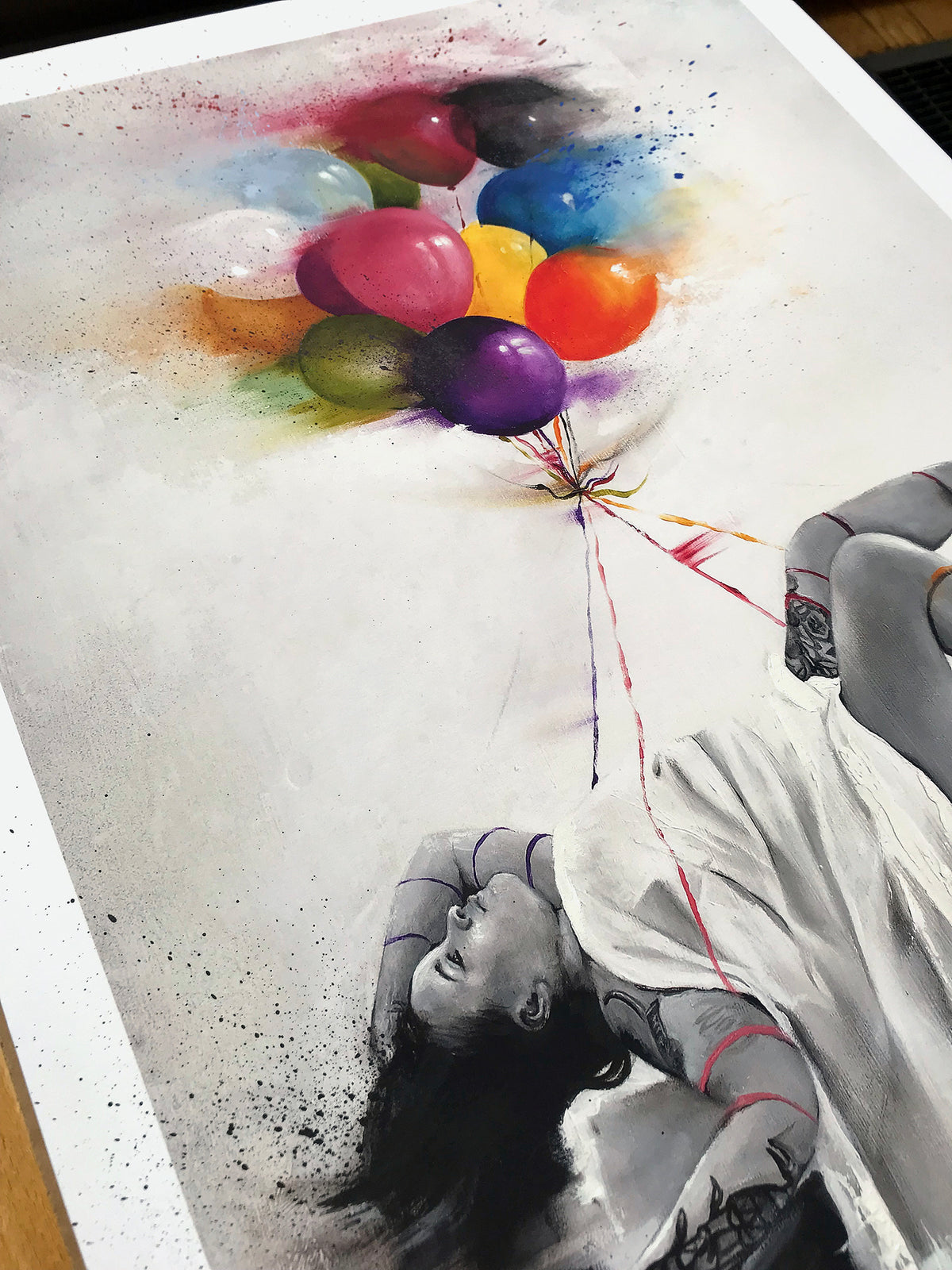 Mr. Everybody &quot;Pause&quot; - Hand-Embellished Edition of 10 - 18 x 24&quot;