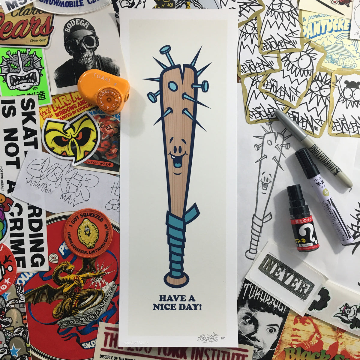 Evoker &quot;Have a Nice Day&quot; - Archival Print, Limited Edition of 12 - 6 x 17&quot;