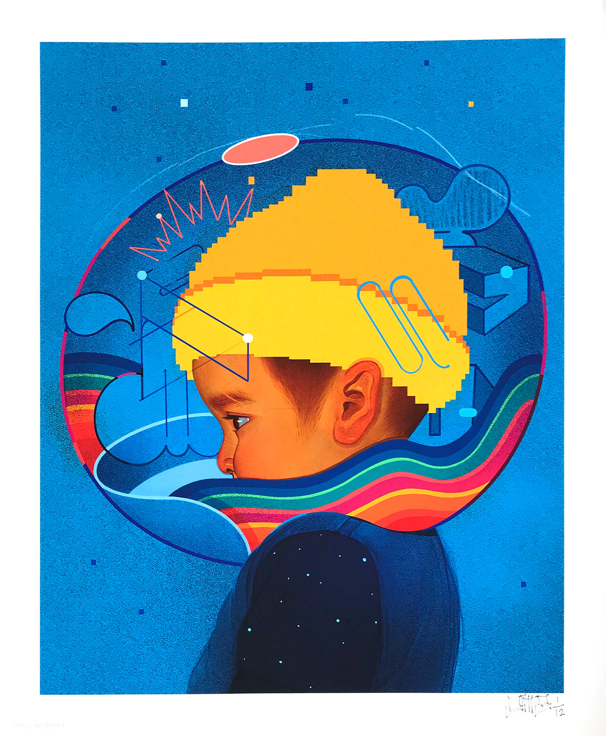 Sam Rodriguez &quot;Kid with Yellow Beanie&quot; - Archival Print, Limited Edition of 12 - 14 x 17&quot;