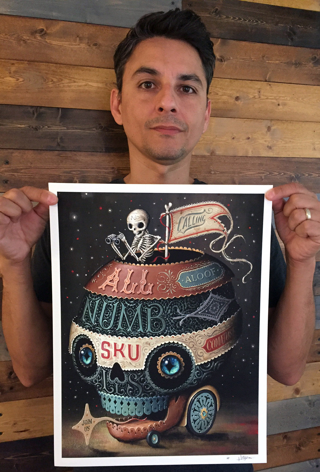 Jason Limon &quot;Calling All Numbskulls&quot; - Archival Print, Limited Edition of 12 - 13 x 17&quot;