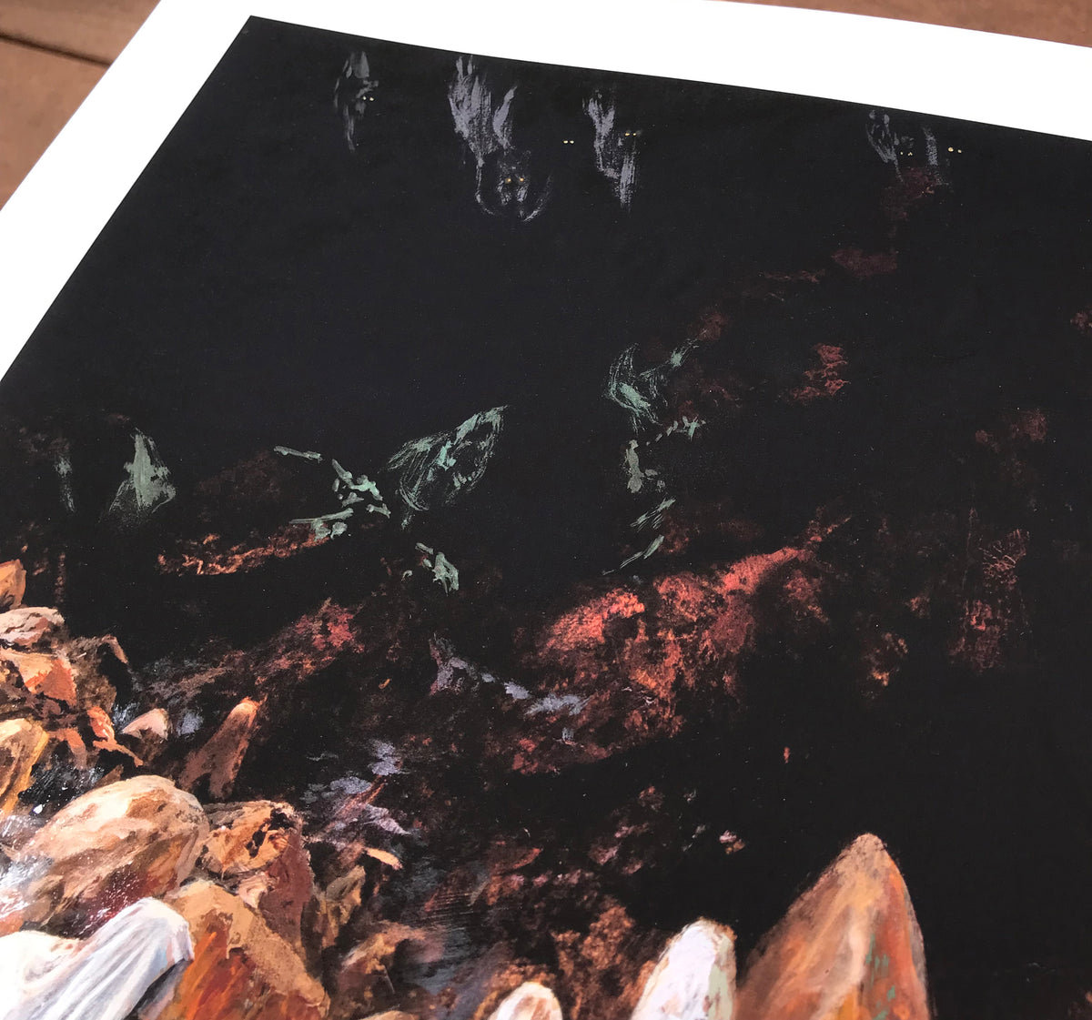 Adam Burke &quot;Pype&#39;s Palace&quot; - Hand-Embellished Unique Variant, 1 of 5 - 14 x 17&quot;