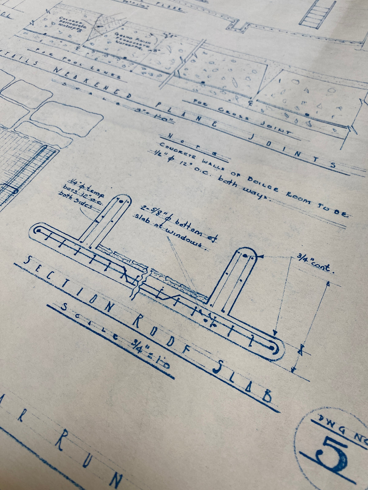 Frank Lloyd Wright - Original &#39;Fallingwater&#39; Working Blueprint