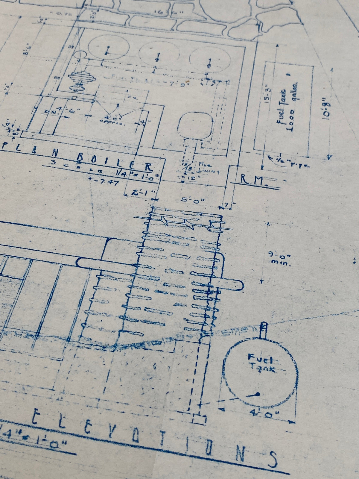 Frank Lloyd Wright - Original &#39;Fallingwater&#39; Working Blueprint