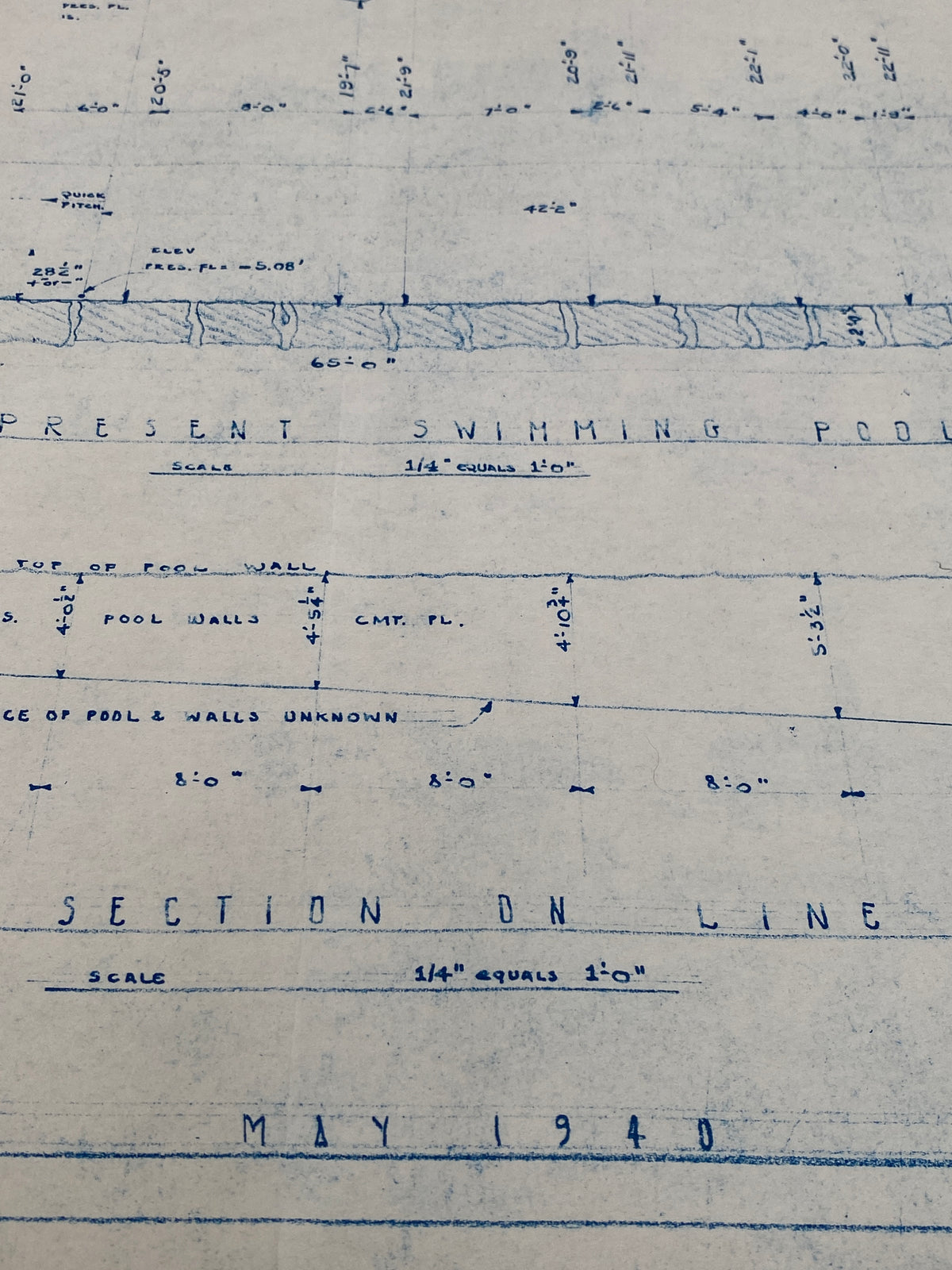 Frank Lloyd Wright - Original &#39;Fallingwater&#39; Working Blueprint