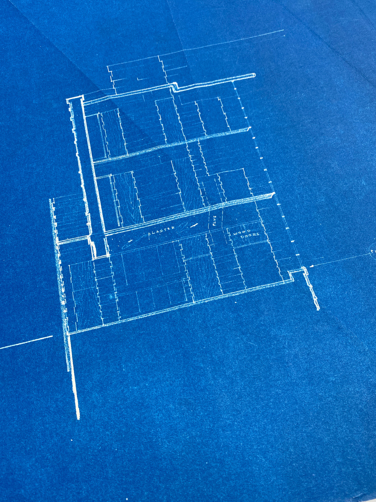 Frank Lloyd Wright - Original &#39;Fallingwater&#39; Working Blueprint with Signed Check