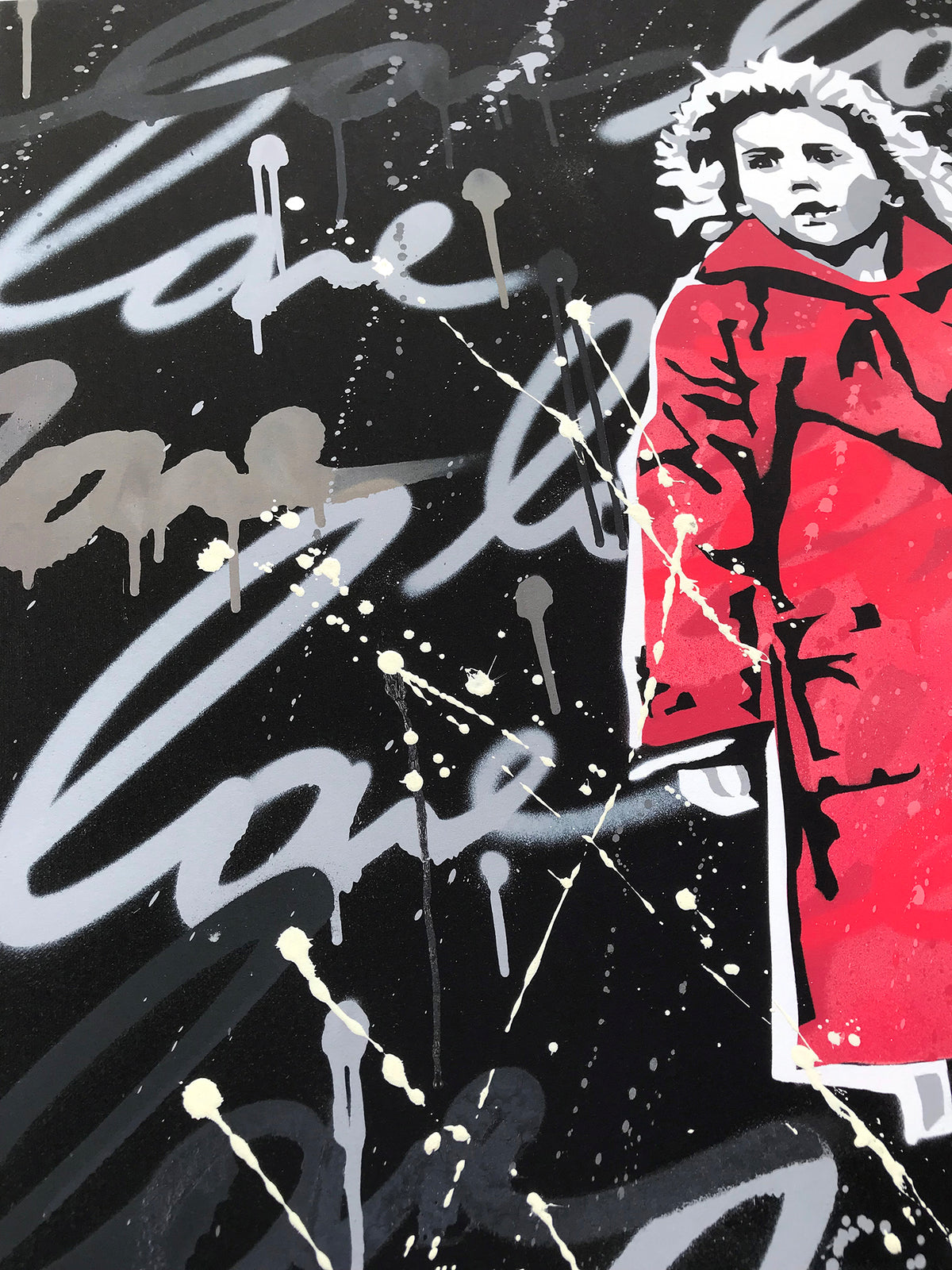 Dave Navarro x Hektad x JCBKNYC &quot;Innocence Found&quot; - Hand-Embellished Variant, 1 of 5 - 18 x 24&quot;