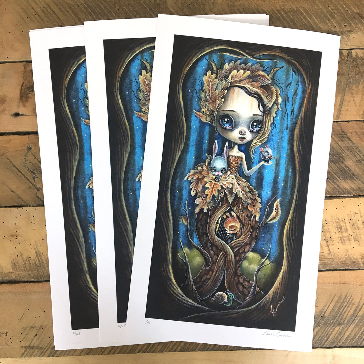 Laura Colors &quot;Symphony Petite&quot; - Hand-Embellished Variant, Edition of 5 - 10 x 17&quot;