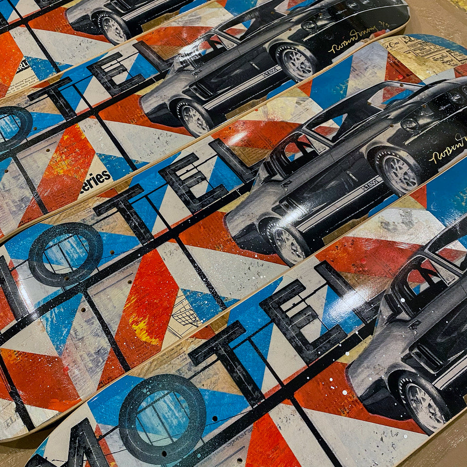 Robert Mars &quot;Pony Car&quot; - Original Painting &amp; Hand-Embellished AP Skate Deck