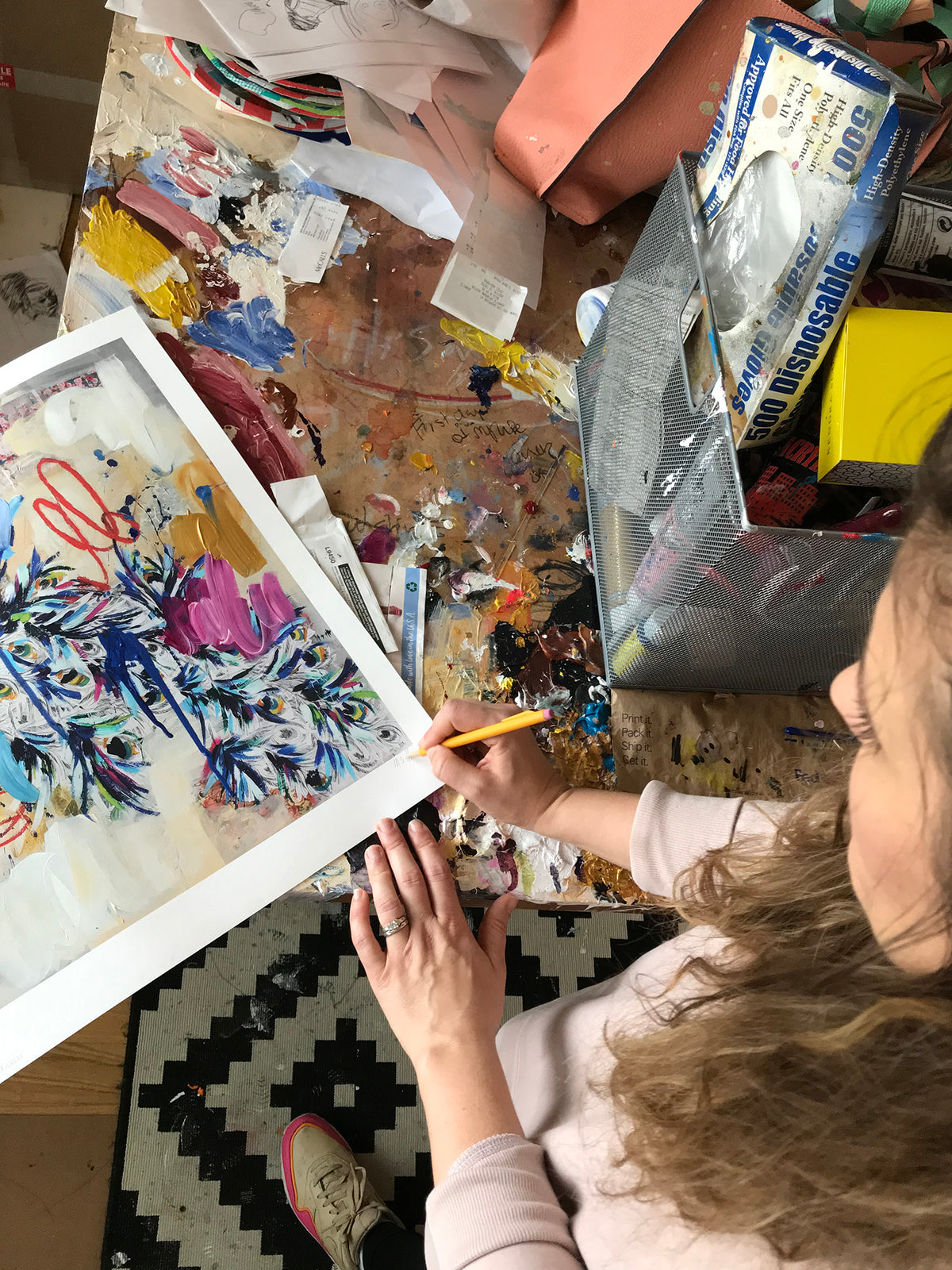 Ash Almonte &quot;Achievements&quot; - Hand-Embellished Variant, 1 of 12 - 16 x 20&quot;