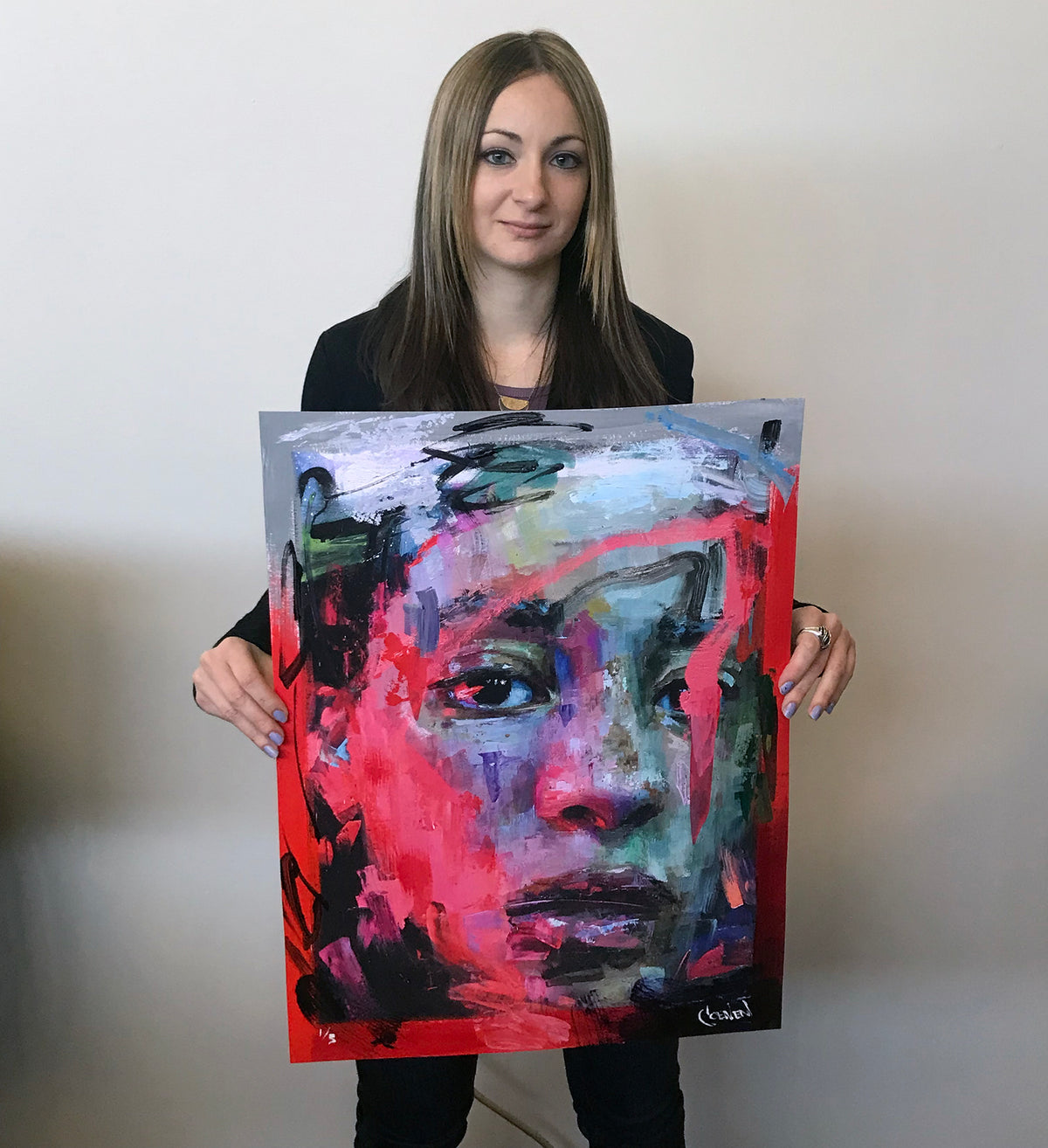 Danielle Coenen &quot;Infrared&quot; - Hand-Embellished Unique Variant, #2/3 - 18 x 24&quot;