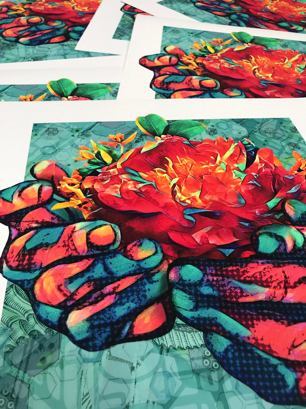 Silvia Lopez Chavez &quot;Nurture&quot; - Archival Print, Limited Edition of 12 - 17 x 17&quot;