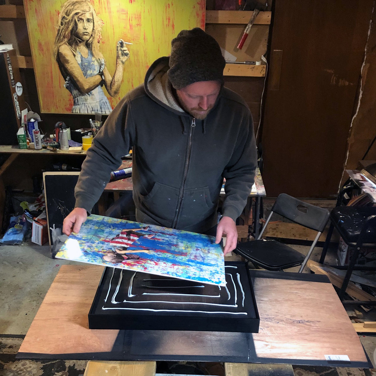 Wil Swink &quot;Brave New World&quot; - Deluxe Reproduction Variant, 1 of 3 - 17 x 25&quot;