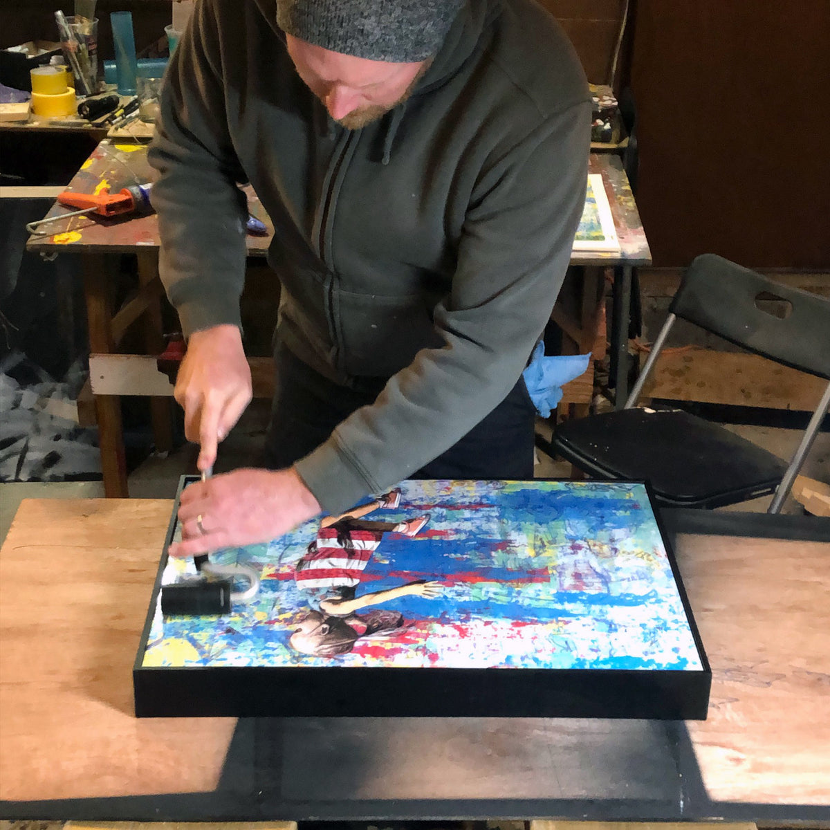 Wil Swink &quot;Brave New World&quot; - Deluxe Reproduction Variant, 1 of 3 - 17 x 25&quot;