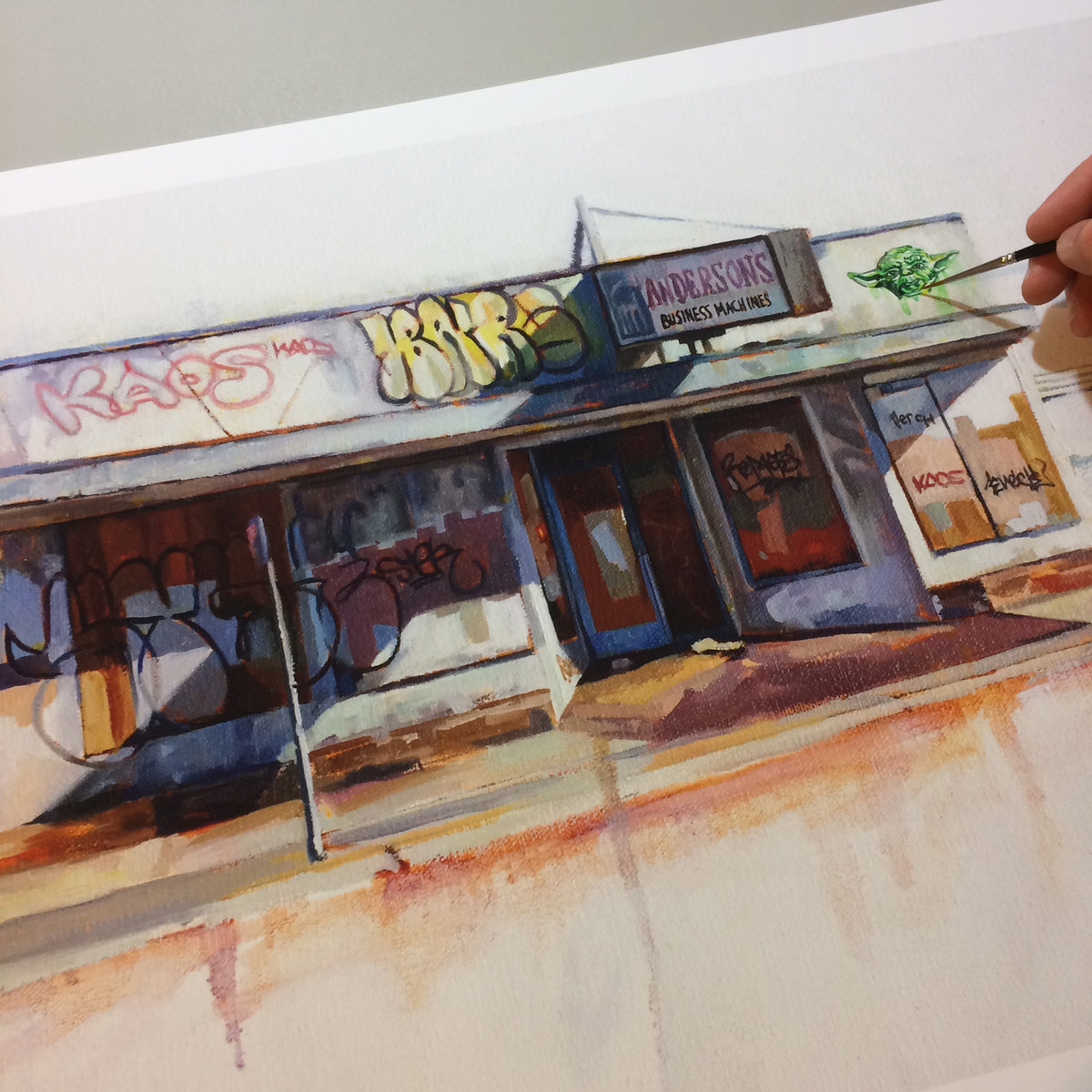 Chad Pierce &quot;Scenic&quot; - Hand-Embellished Unique Print, #1/5 - 18 x 24&quot;