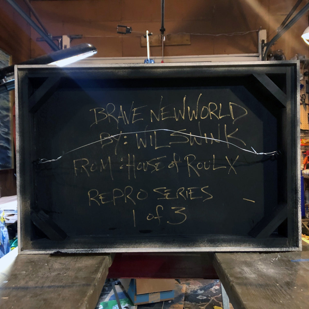 Wil Swink &quot;Brave New World&quot; - Deluxe Reproduction Variant, 1 of 3 - 17 x 25&quot;