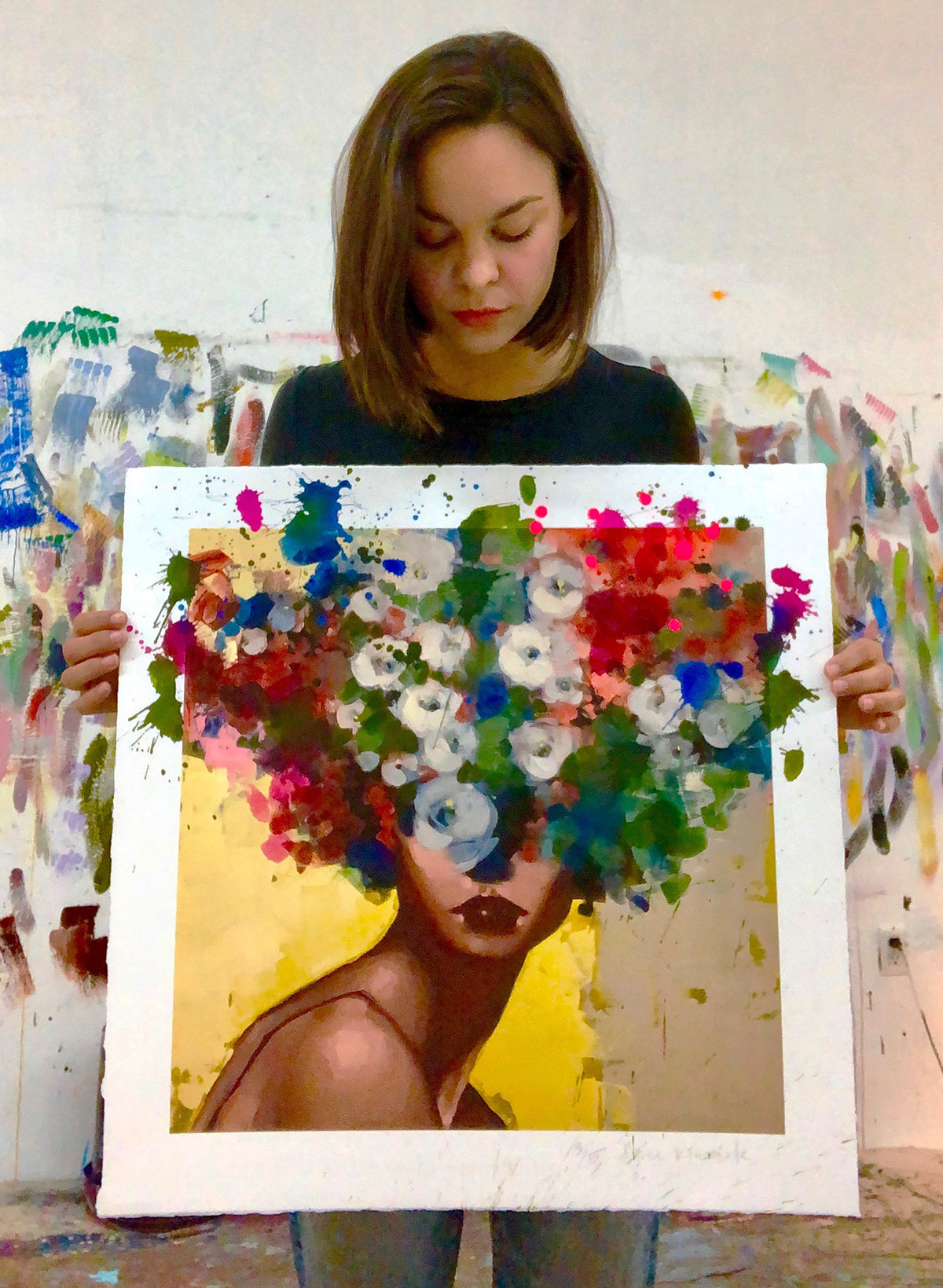 Anna Kincaide &quot;It All Feels Right&quot; - Hand-Embellished Variant, Edition of 5 - 22 x 22&quot;