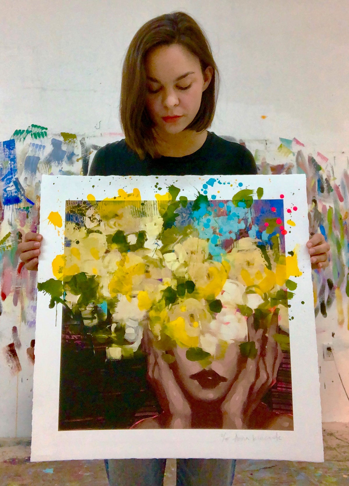 Anna Kincaide &quot;Too Good To Be True&quot; - Hand-Embellished Variant, Edition of 5 - 22 x 22&quot;