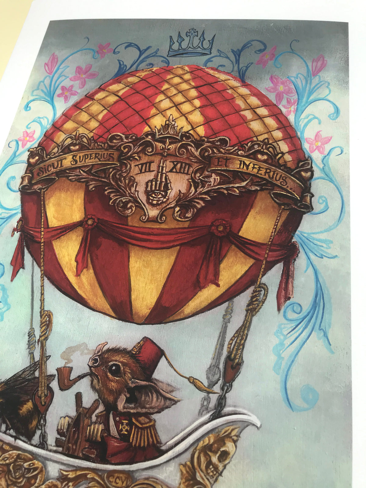 Joe Vollan &quot;As Above So Below&quot; - Hand-Embellished Edition of 5 - 11 x 17&quot;