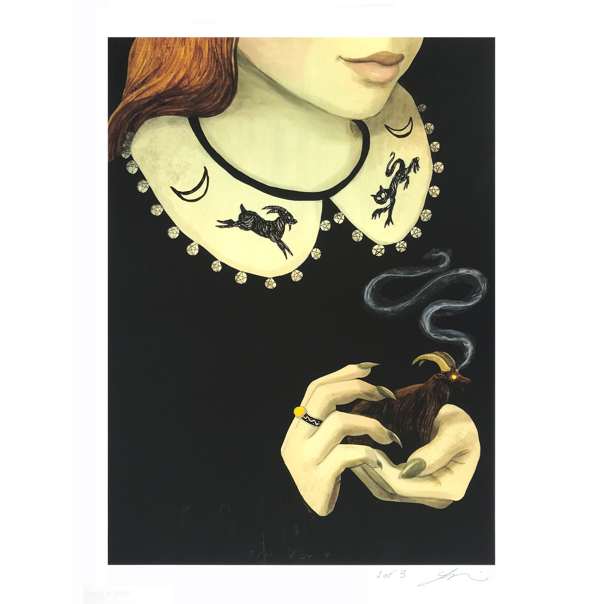 Jorge Mascarenhas &quot;The Idol&quot; - Hand-Embellished Edition of 3 - 13 x 17&quot;