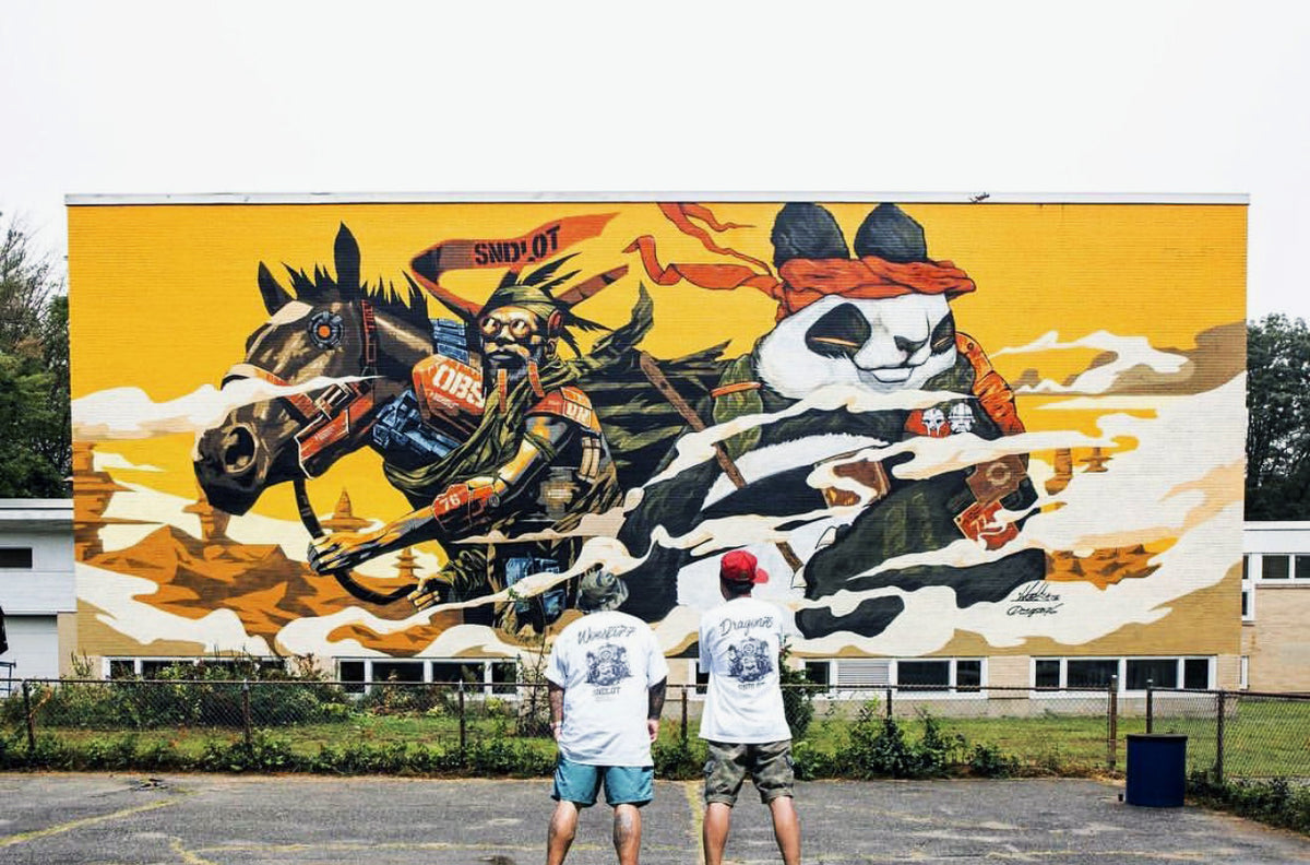Woes &amp; Dragon76 &quot;SNDLT Shogun&quot; - Archival Print, Limited Edition of 24 - 17 x 17&quot;