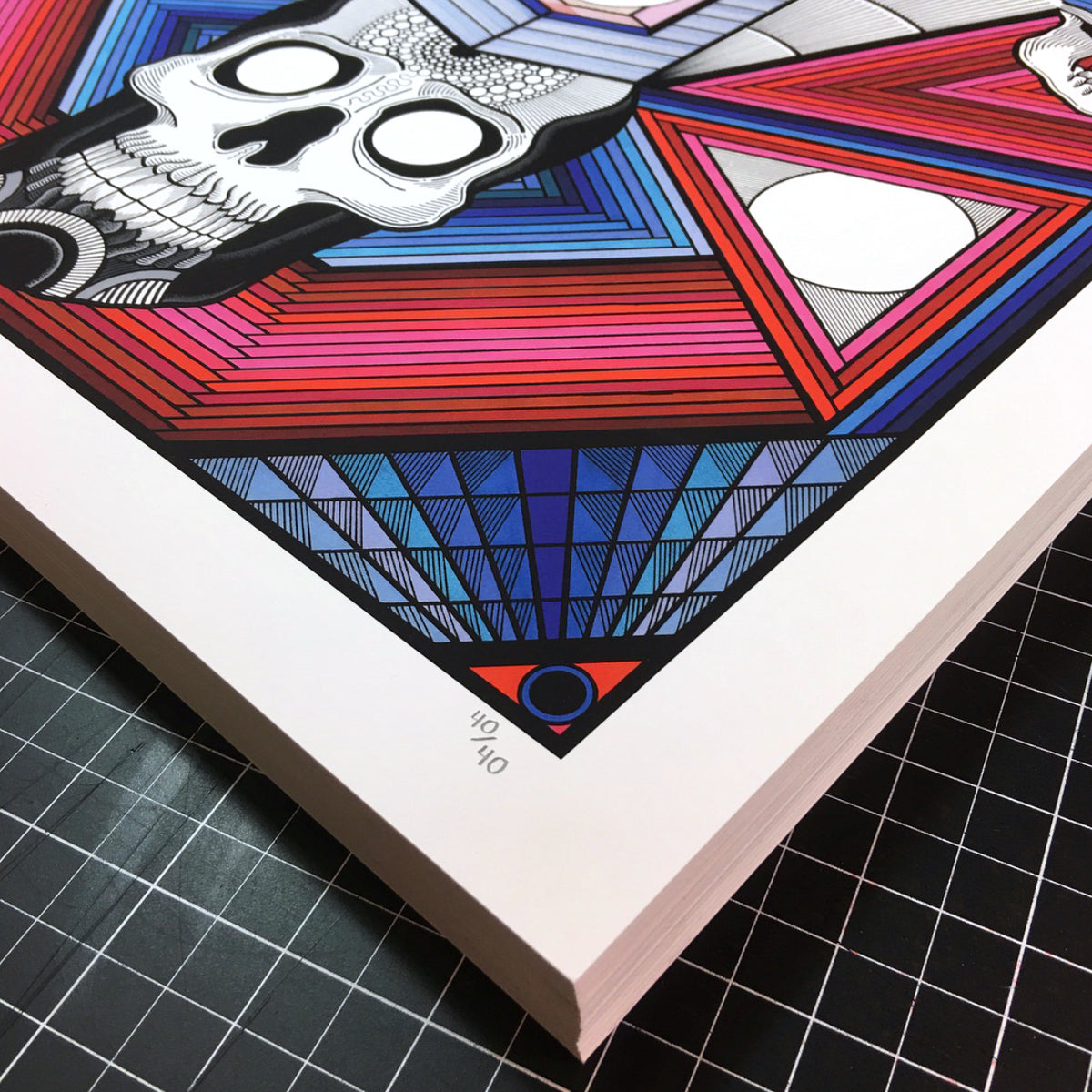 Bonethrower &quot;The First Temple of YOD&quot; - Archival Print, Limited Edition of 40 - 17 x 17&quot;