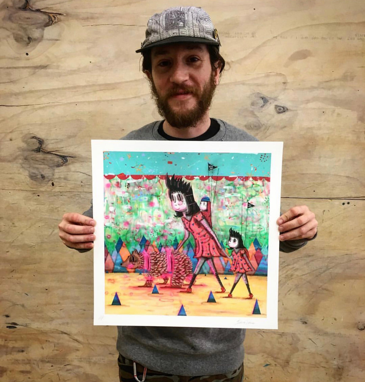 Ramiro Davaro-Comas &quot;Epic Mom&quot; - Archival Print, Limited Edition of 12 - 17 x 17&quot;