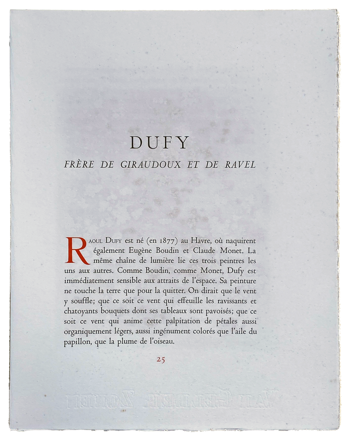 Raoul Dufy - &quot;Le Casina De La Jetee A Nice&quot; - Signed 1950 Robert Rey Print - 18.3 x 14.3&quot;