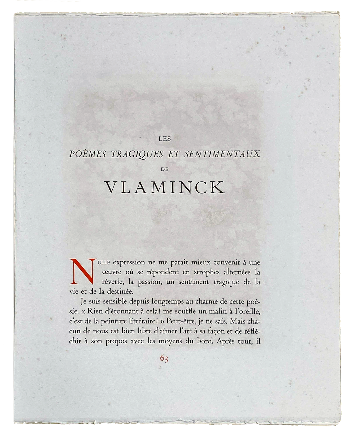 Maurice de Vlaminck - &quot;Les Bles Dans Le Perche&quot; - Signed 1950 Robert Rey Print - 18.3 x 14.3&quot;