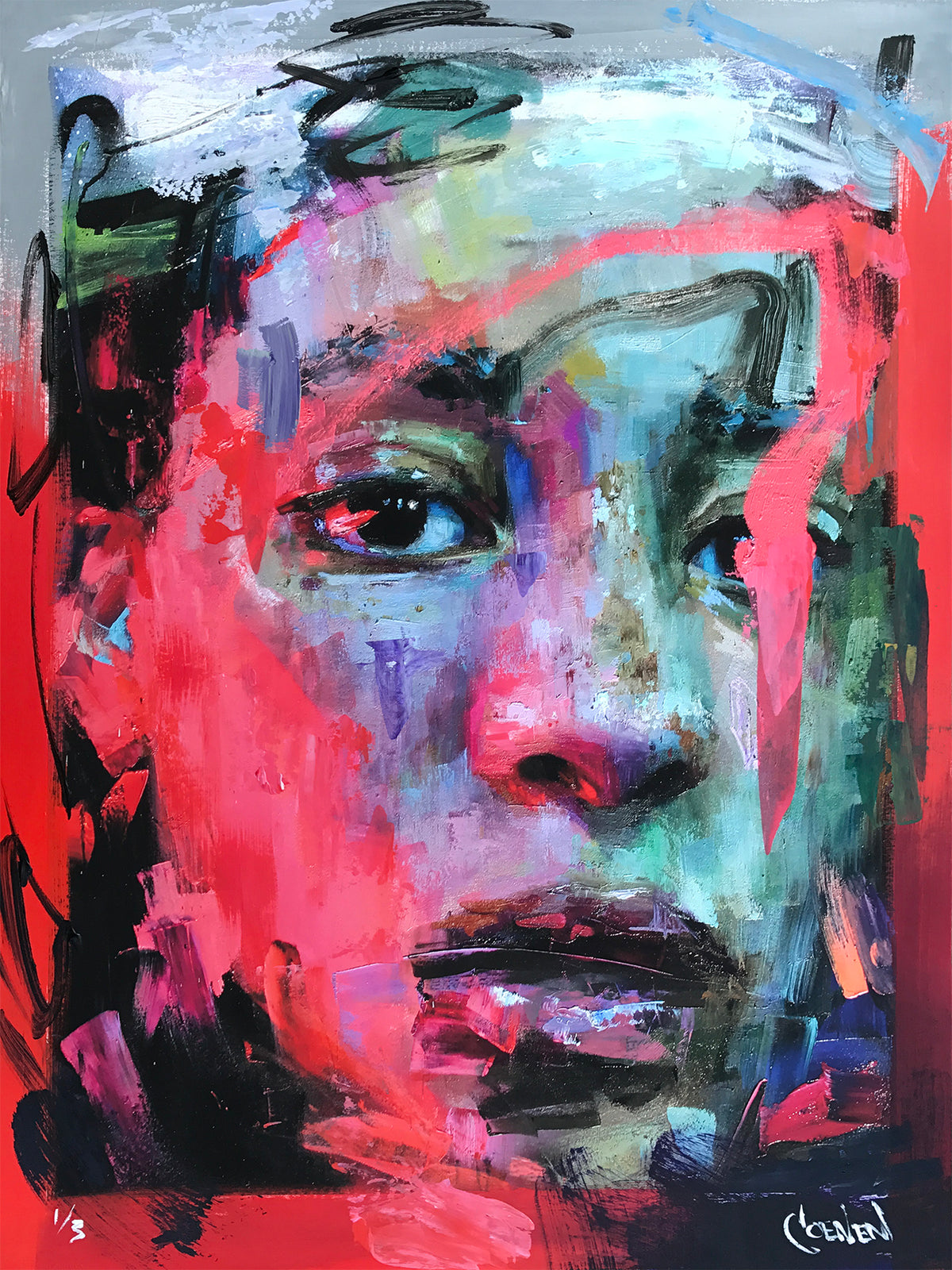 Danielle Coenen &quot;Infrared&quot; - Hand-Embellished Unique Variant, #1/3 - 18 x 24&quot;