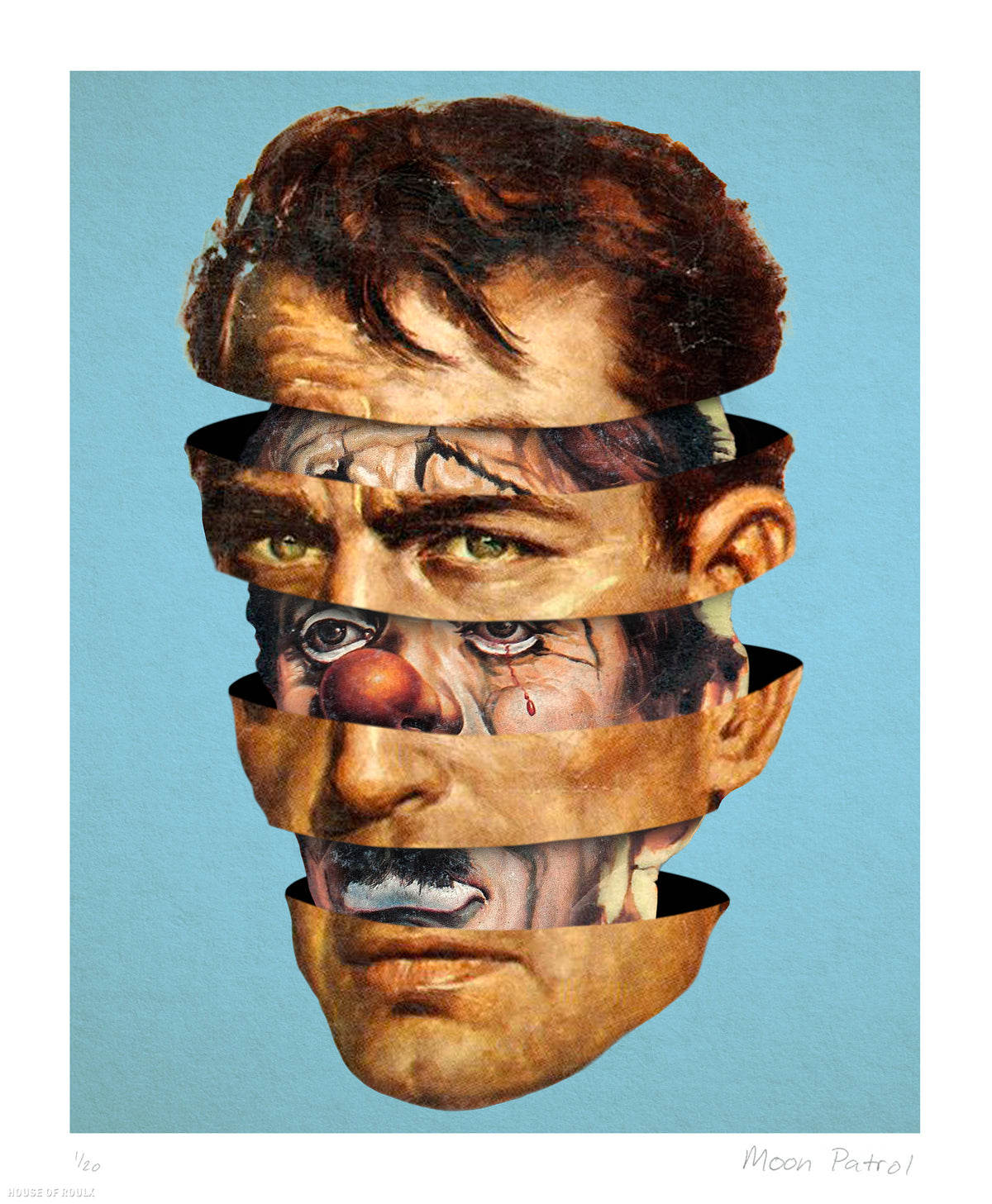 Moon Patrol &quot;Inner Clown&quot; - Archival Print, Limited Edition of 20 - 14 x 17&quot;