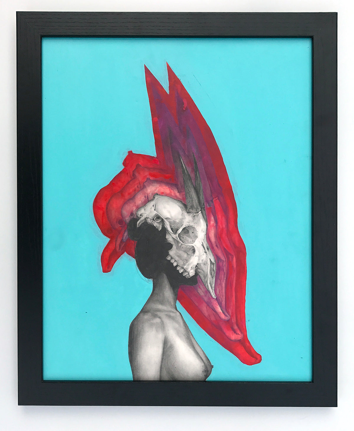 Matt Byle &quot;Internal&quot; Matt Byle - Original Painting, Framed - 15.5 x 12.5 x .5&quot;