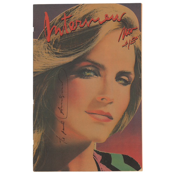 Andy Warhol Signed Interview Magazine 1979 House Of Roulx