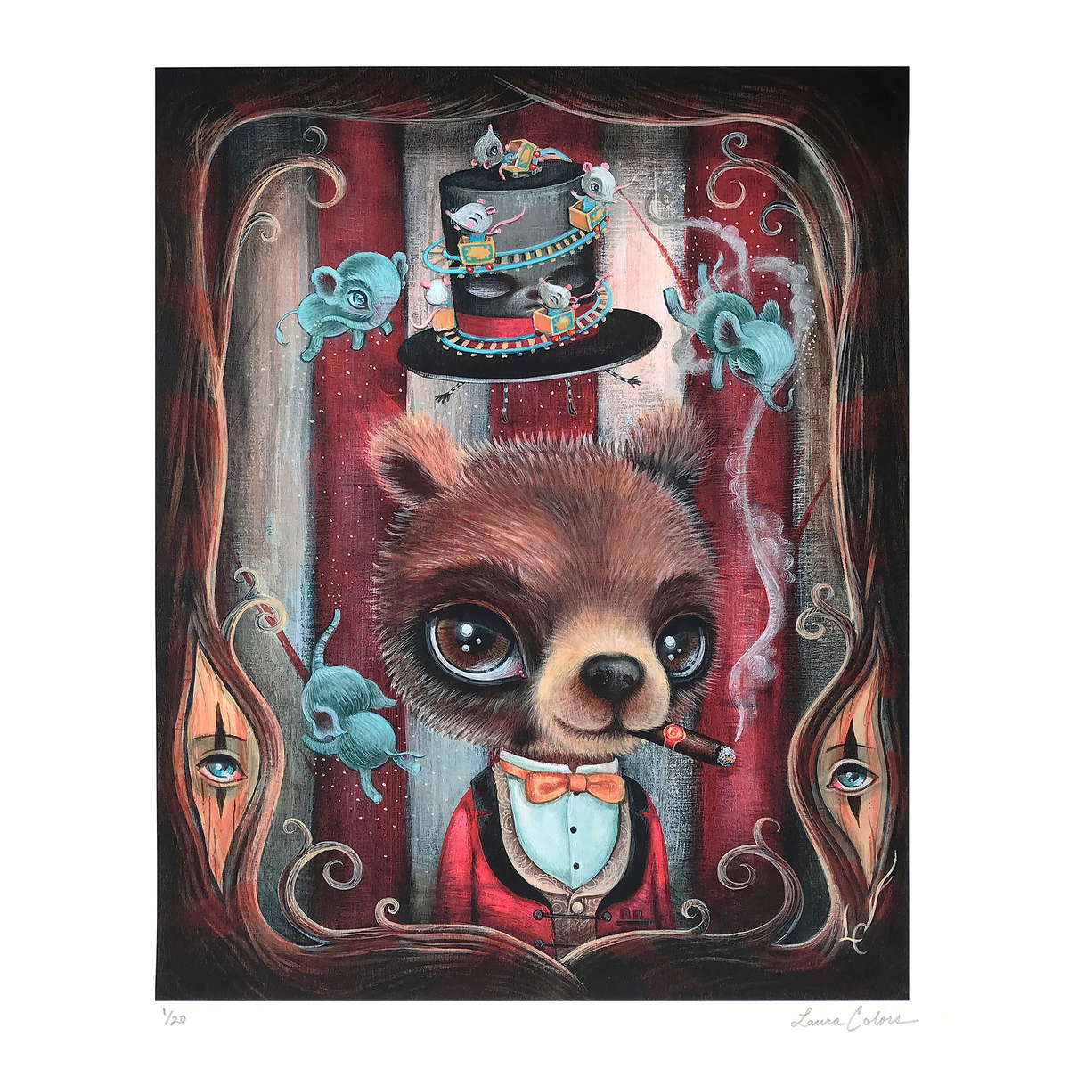 Laura Colors &quot;It&#39;s Showtime&quot; - Archival Print, Limited Edition of 20 - 14 x 17&quot;