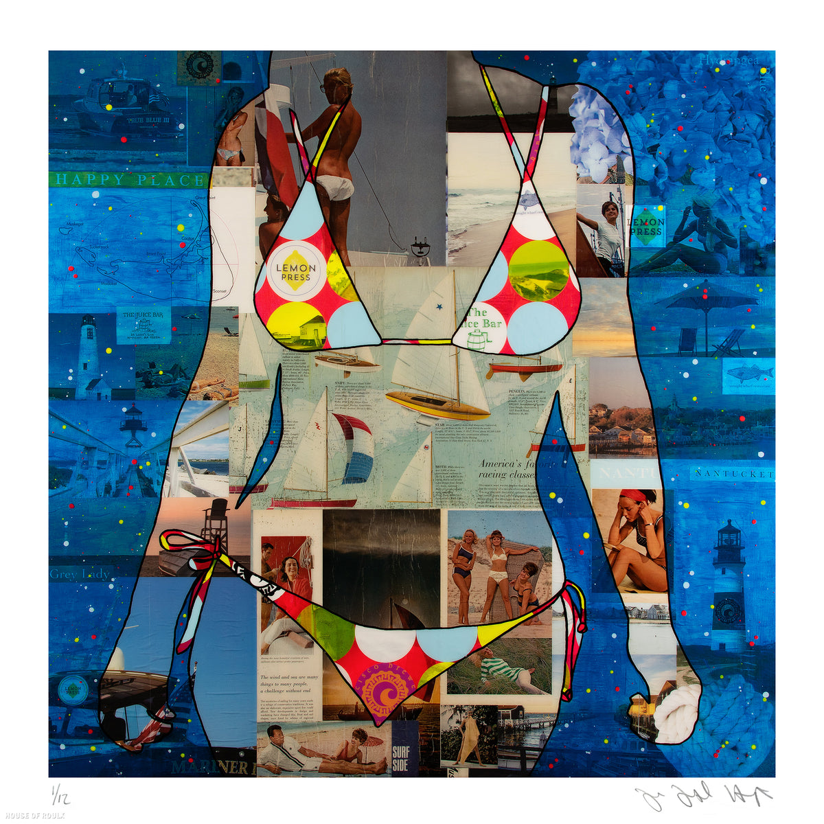 John Joseph Hanright - &quot;Faraway Place, Windswept Love...&quot; - Archival Print, Limited Edition of 12 - 17 x 17&quot;