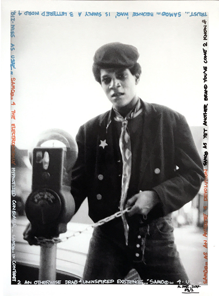 Al Diaz &quot;SAMO©…Jean-Michel Basquiat&quot; - Hand-Embellished Unique Print, #2/2 - 18 x 24&quot;