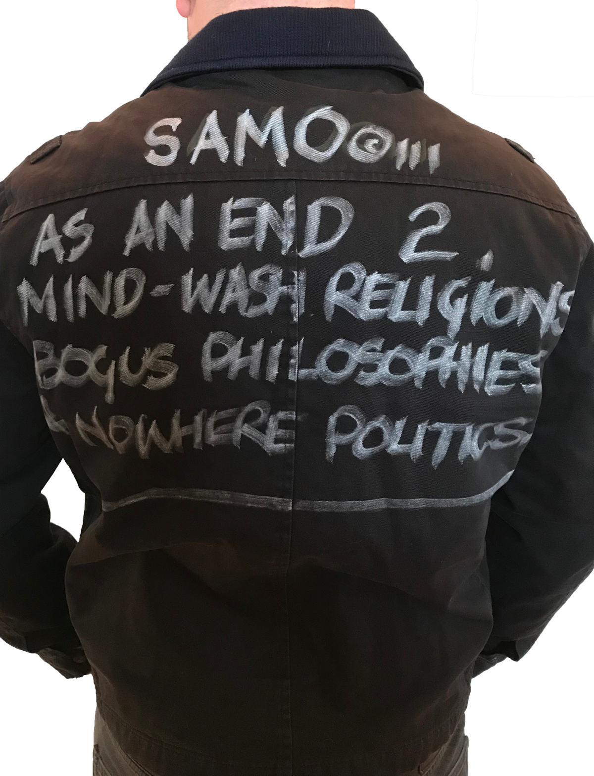 Al Diaz &quot;SAMO©…&quot; - Original Hand-Painted Vintage Levi&#39;s Jacket
