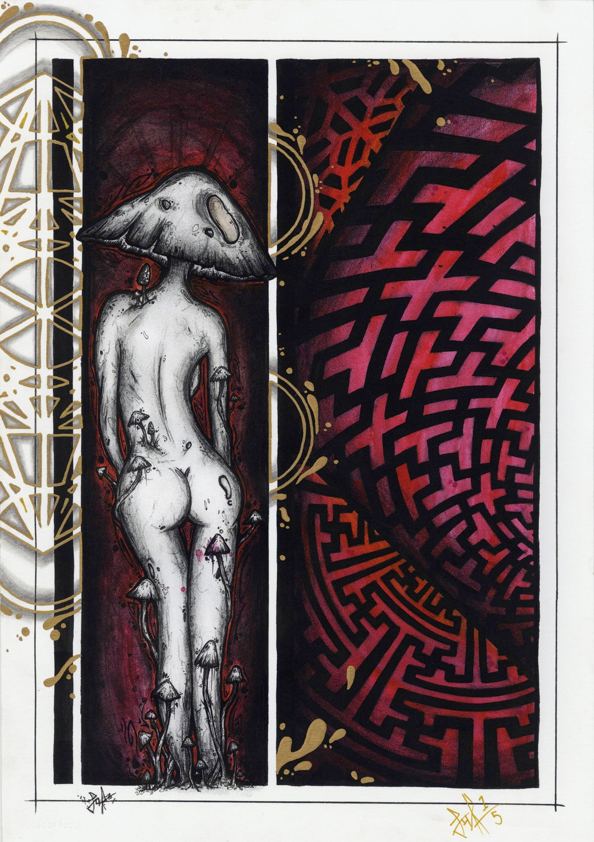 Jak Nola &quot;Sisou6&quot; - Hand-Embellished Edition of 5 - 12 x 17&quot;