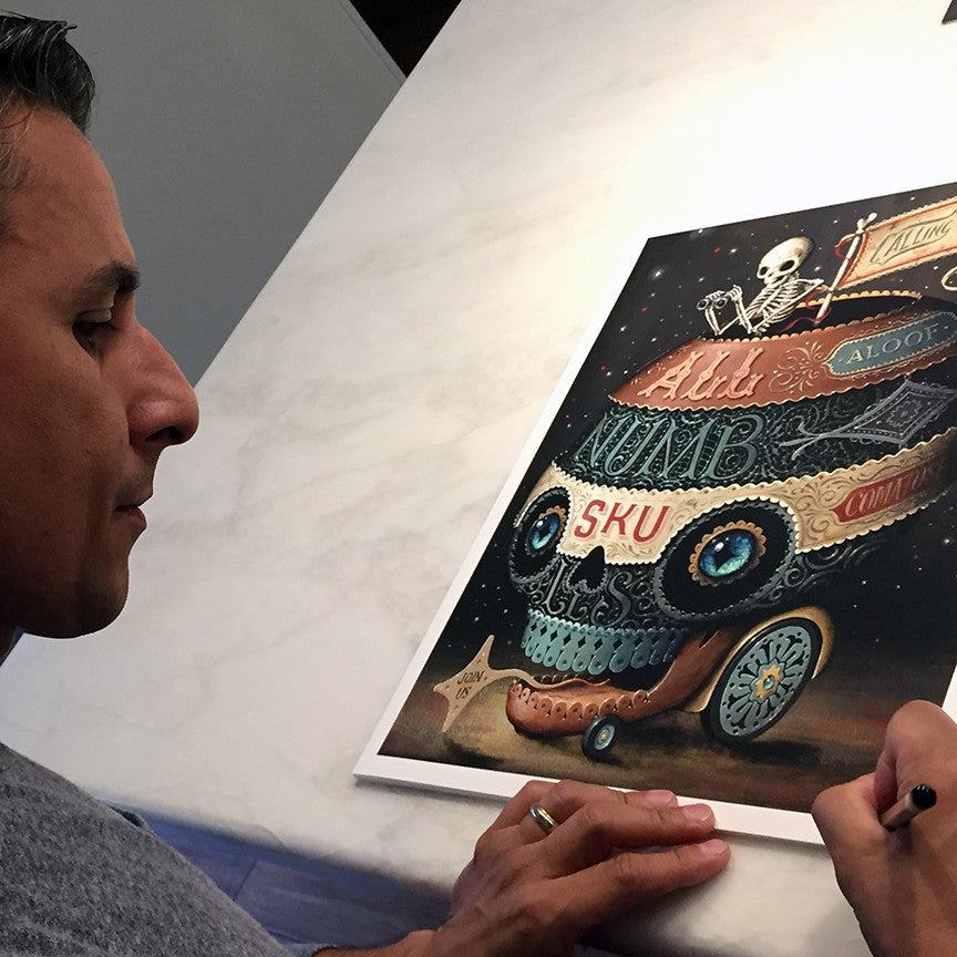 Jason Limon &quot;Calling All Numbskulls&quot; - Archival Print, Limited Edition of 12 - 13 x 17&quot;