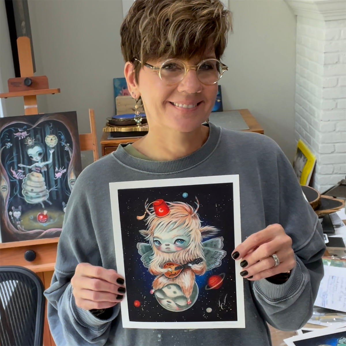 Laura Colors &quot;Yeti Mandolino&quot; - Archival Print, Limited Edition of 15 - 8 x 10&quot;
