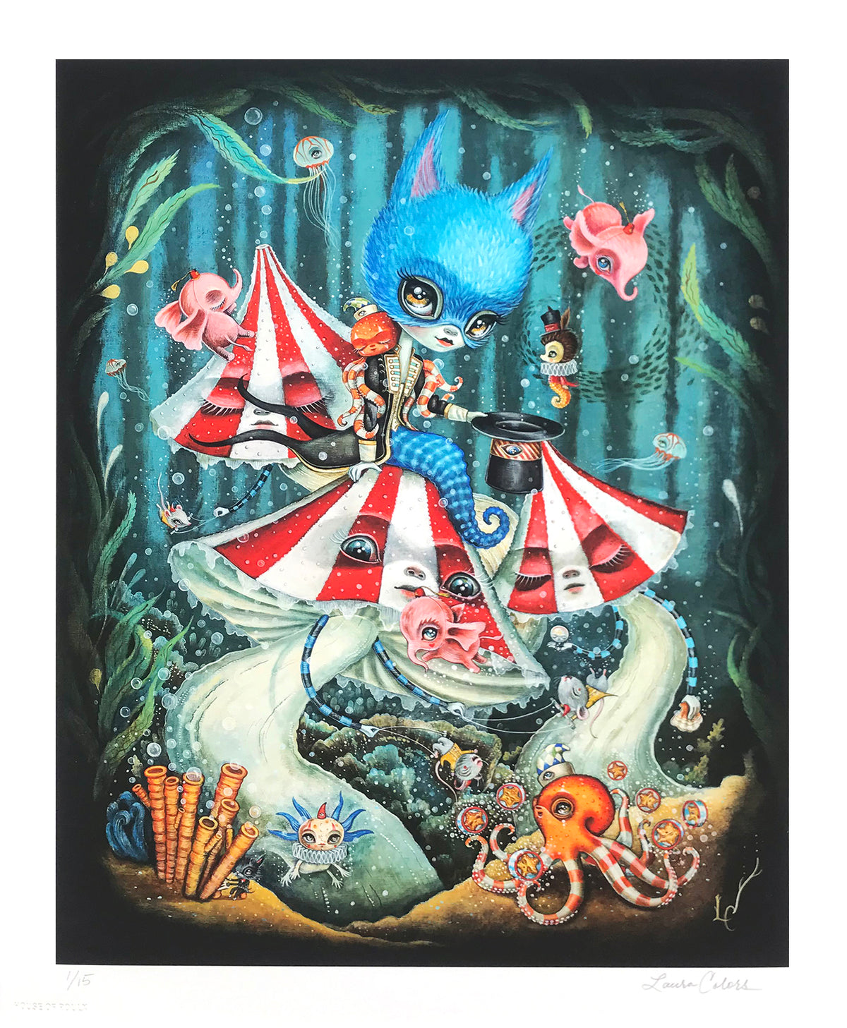 Laura Colors &quot;Le Cirque Aquatique&quot; - Archival Print, Limited Edition of 15 - 14 x 17&quot;
