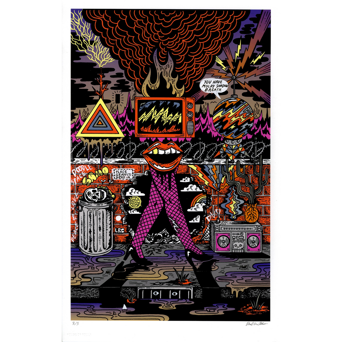 Dave Van Patten &quot;Apocalyptic Renaissance&quot; - Hand-Embellished Edition of 5 - 11 x 17&quot;