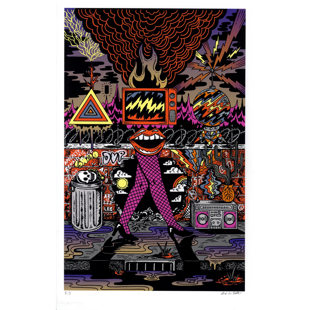 Dave Van Patten &quot;Apocalyptic Renaissance&quot; - Hand-Embellished Edition of 5 - 11 x 17&quot;