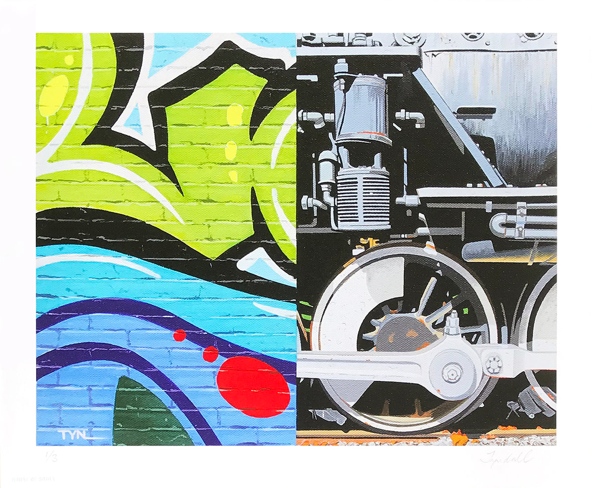 David Tyndall - &quot;Loco&quot; - Hand-Embellished Edition of 3 - 14 x 17&quot;