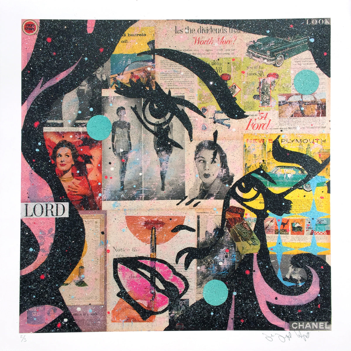 John Joseph Hanright &quot;Lord&quot; - Diamond Dust Edition of 3 - 17 x 17&quot;