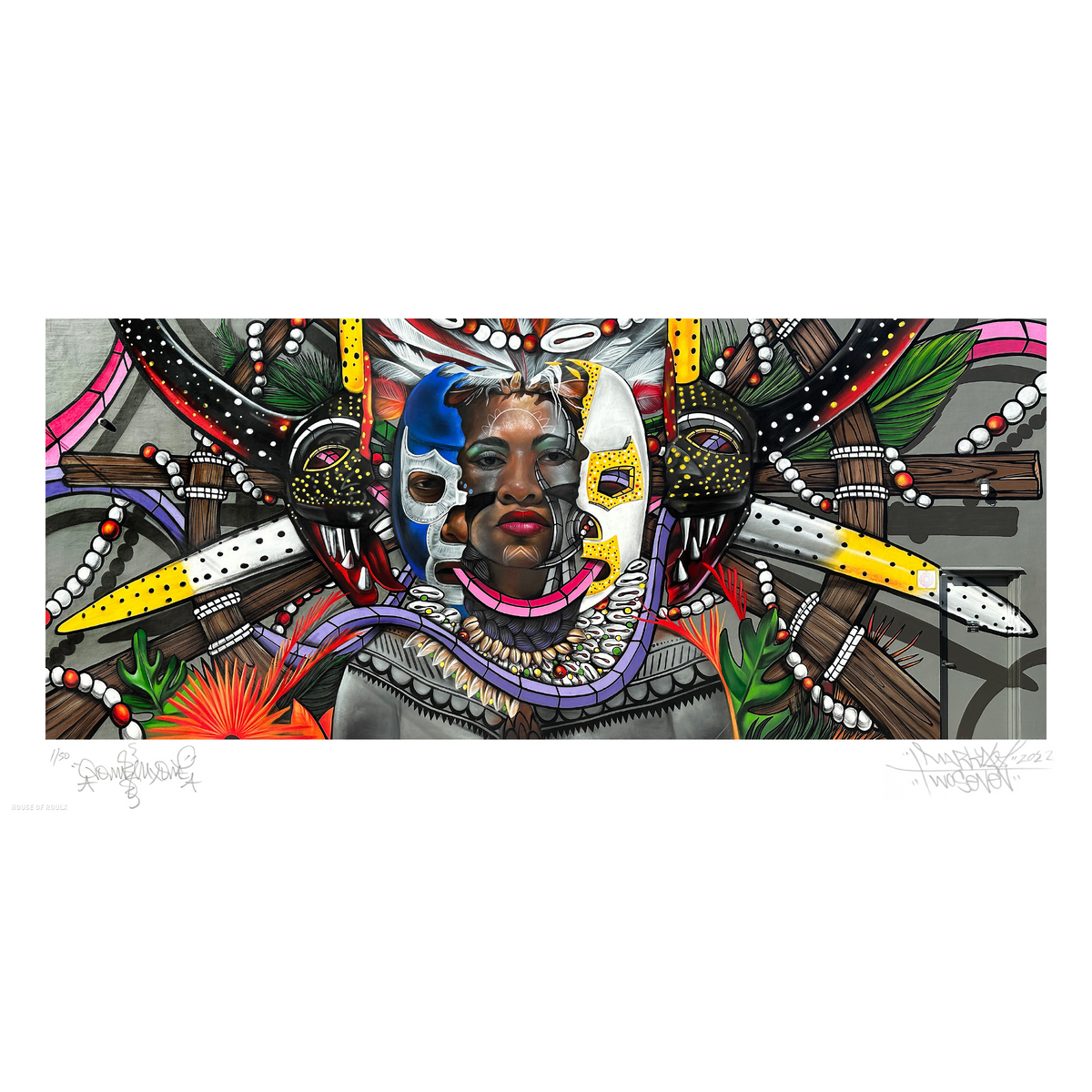 Don Rimx + Marka27 “Luchando Por Mi Patria” - Archival Print, Limited Edition of 50 - 12 x 24&quot;