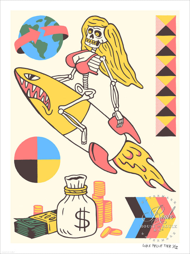 Luke Pelletier &quot;Skeleton Babe&quot; - Limited Edition, Archival Print