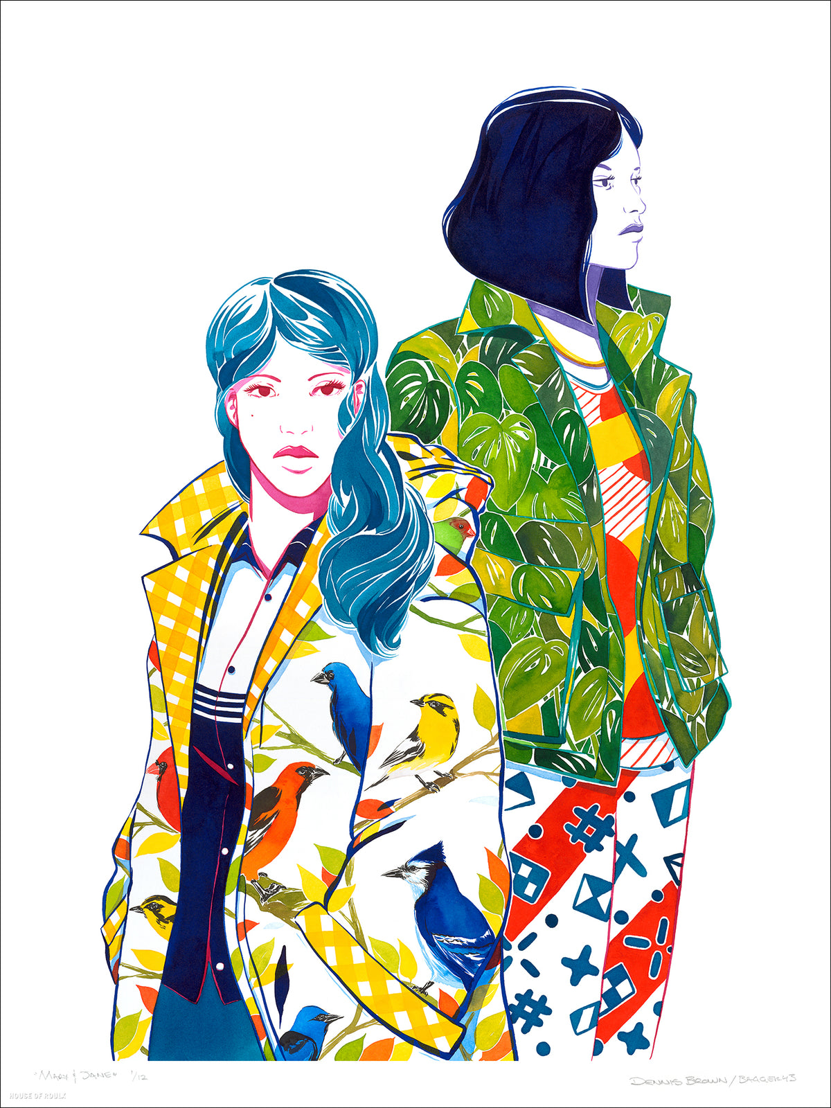 Bagger43 &quot;Mary &amp; Jane&quot; - Archival Print, Limited Edition of 12 - 18 x 24&quot;